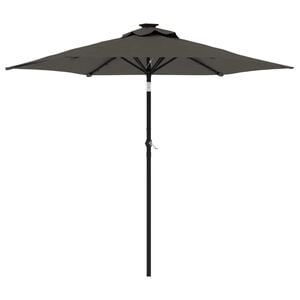vidaXL Zahradn&iacute; slunečn&iacute;k s ocelovou tyč&iacute; antracit 225 x 225 x 212 cm