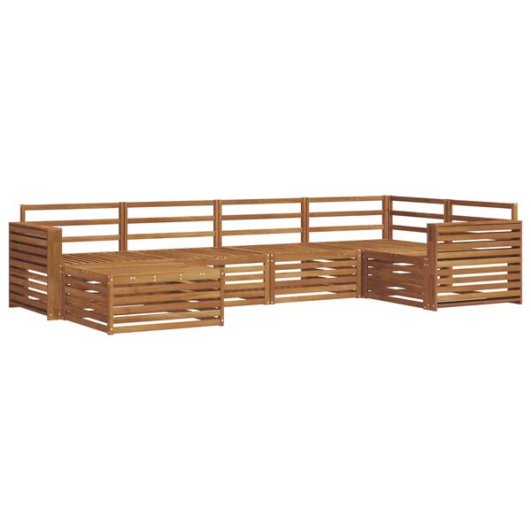 vidaXL Venkovn&iacute; pohovkov&aacute; souprava 6 pcs Př&iacute;rodn&iacute;