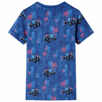 Dětské tričko tmavě modré melange 140