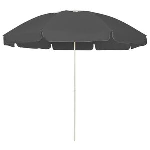 vidaXL Pl&aacute;žov&yacute; slunečn&iacute;k antracitov&yacute; 240 cm