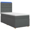 vidaXL Postel boxspring s matrac&iacute; Tmavě &scaron;ed&aacute; 100 x 200 cm Textil