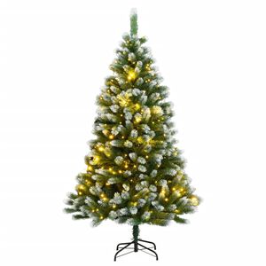 vidaXL Uměl&yacute; skl&aacute;pěc&iacute; v&aacute;nočn&iacute; stromek se 150 LED a sněhem 150 cm