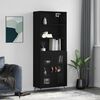 vidaXL Skříň highboard černá 69,5 x 34 x 180 cm kompozitní dřevo