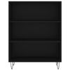 vidaXL Skř&iacute;ň highboard čern&aacute; 69,5 x 34 x 180 cm kompozitn&iacute; dřevo