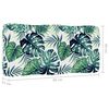 vidaXL Podu&scaron;ka na palety vzor listů 80 x 40 x 12 cm textil