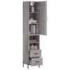 vidaXL Skř&iacute;ň highboard &scaron;ed&aacute; sonoma 34,5 x 34 x 180 cm kompozitn&iacute; dřevo