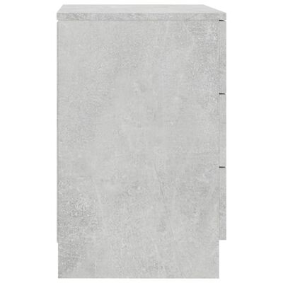 vidaXL Noční stolek betonově šedý 38 x 35 x 56 cm dřevotříska