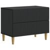 vidaXL Nočn&iacute; skř&iacute;ňka Čern&aacute; 62 x 34,5 x 48 cm Kompozitn&iacute; dřevo