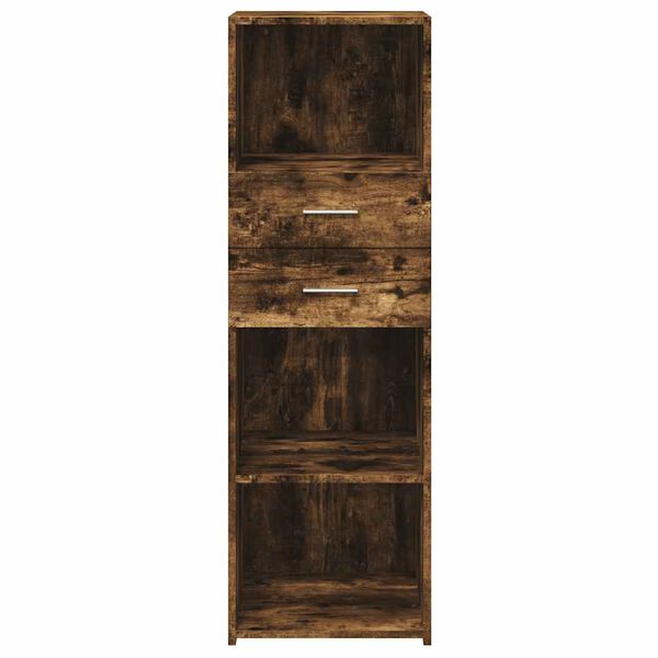 vidaXL Skř&iacute;ň highboard kouřov&yacute; dub 40 x 42,5 x 124 cm kompozitn&iacute; dřevo