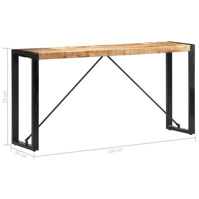 vidaXL Konzolový stolek 150 x 35 x 76 cm masivní mangovníkové dřevo