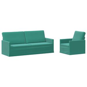 vidaXL Set pohovek 2 pcs Tyrkysov&aacute; Samet