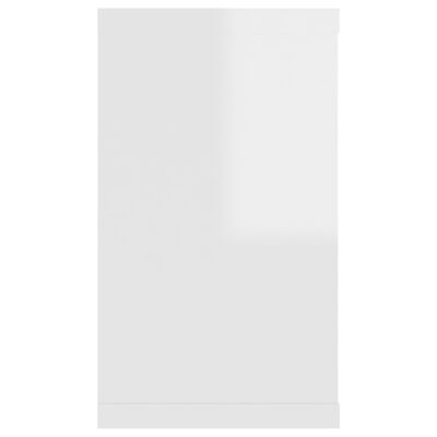 vidaXL Nástěnné krychlové police 4 ks bílé 80x15x26,5 cm dřevotříska
