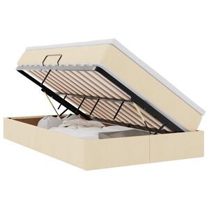 vidaXL Postel s &uacute;ložn&yacute;m prostorem a matrac&iacute; Kr&eacute;mov&aacute; 120 x 200 cm