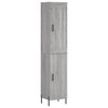 vidaXL Skř&iacute;ň highboard &scaron;ed&aacute; sonoma 34,5 x 34 x 180 cm kompozitn&iacute; dřevo