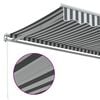 vidaXL Ručně zatahovac&iacute; mark&yacute;za antracitov&aacute; a b&iacute;l&aacute; 450 x 350 cm