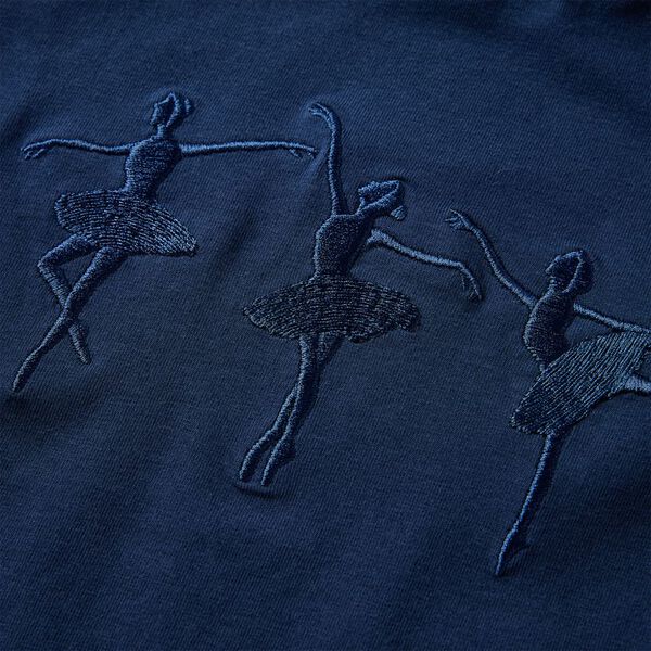 Dětsk&eacute; tričko s dlouh&yacute;m ruk&aacute;vem n&aacute;mořnicky modr&eacute; 140