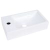 vidaXL Umyvadlo 400 x 220 x 90 mm SMC b&iacute;l&eacute;