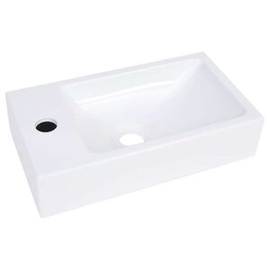 vidaXL Umyvadlo 400 x 220 x 90 mm SMC b&iacute;l&eacute;