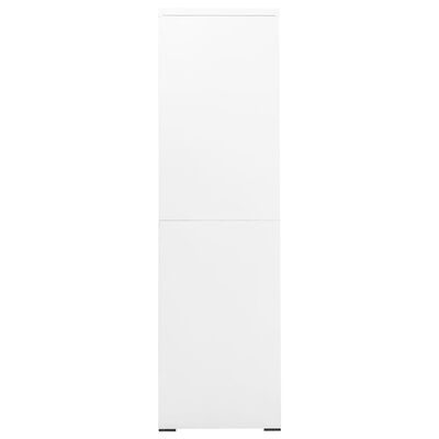 vidaXL Kancelářská skříň bílá 90 x 46 x 164 cm ocel