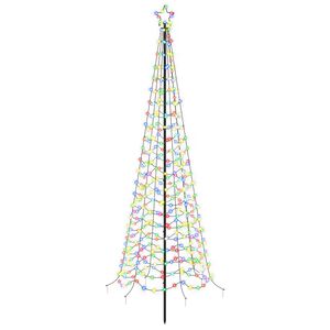 vidaXL LED spir&aacute;lov&yacute; v&aacute;nočn&iacute; stromek se z&aacute;pichem EKENAS 250 cm 370 LED