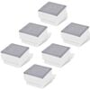 vidaXL Zemn&iacute; LED sv&iacute;tidla 6 ks 100 x 100 x 68 mm