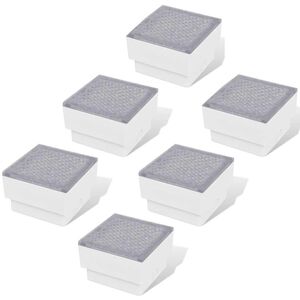 vidaXL Zemn&iacute; LED sv&iacute;tidla 6 ks 100 x 100 x 68 mm