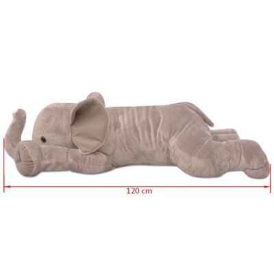 vidaXL Plyšová hračka slon XXL 120 cm