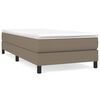 vidaXL R&aacute;m postele s boxspringem taupe 90x190 cm textil
