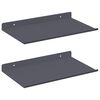 vidaXL Plovouc&iacute; police N&aacute;stěnn&yacute; 2 pcs Antracit 30 x 18 x 2,5 cm Ocel