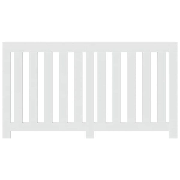 vidaXL Kryt na radi&aacute;tor b&iacute;l&yacute; 149 x 20 x 82 cm kompozitn&iacute; dřevo