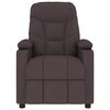 vidaXL Mas&aacute;žn&iacute; křeslo tmavě hněd&eacute; textil