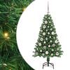vidaXL V&aacute;nočn&iacute; stromek s LED osvětlen&iacute;m 120 cm 150 LED Tepl&aacute; b&iacute;l&aacute;