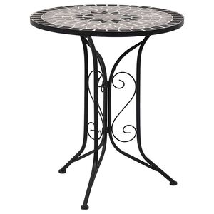 vidaXL Mozaikov&yacute; bistro stolek &scaron;ed&yacute; 60 cm keramika