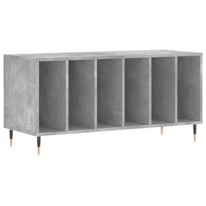vidaXL Skř&iacute;ňka na LP desky betonově &scaron;ed&aacute; 100x38x48 cm kompozitn&iacute; dřevo