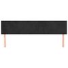 vidaXL Čela postele čern&aacute; 180x5x78/88 cm samet