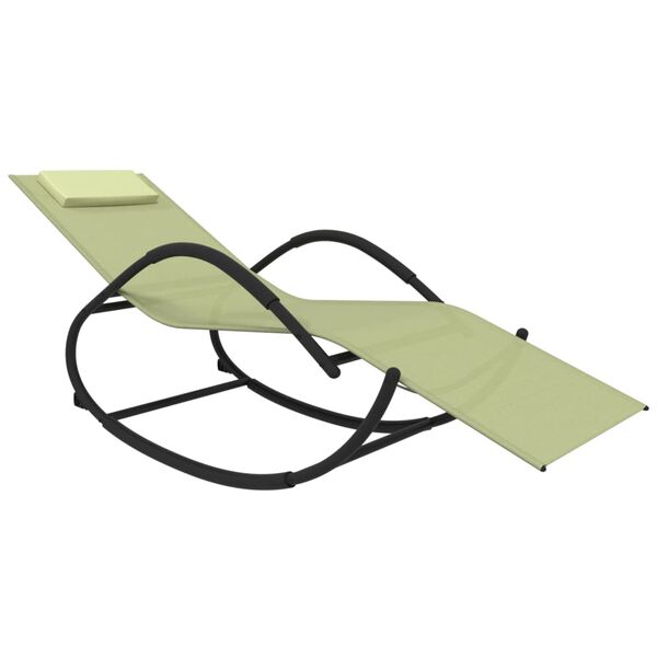 vidaXL Houpac&iacute; leh&aacute;tko kr&eacute;mov&eacute; ocel a textilen