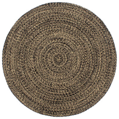 vidaXL Ručně vyrobený koberec juta černohnědý 240 cm