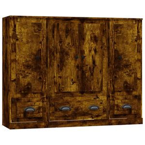 vidaXL Highboardy 3 ks kouřov&yacute; dub kompozitn&iacute; dřevo