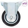 vidaXL 12 ks pevn&aacute; kolečka 75 mm