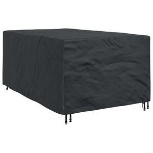 vidaXL Pokryv na n&aacute;bytek Jednobarevn&yacute; Čern&aacute; 143 x 225 x 90 cm 600D