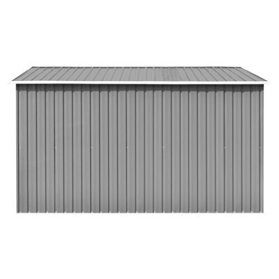 vidaXL Zahradní domek 257 x 298 x 178 cm kovový šedý