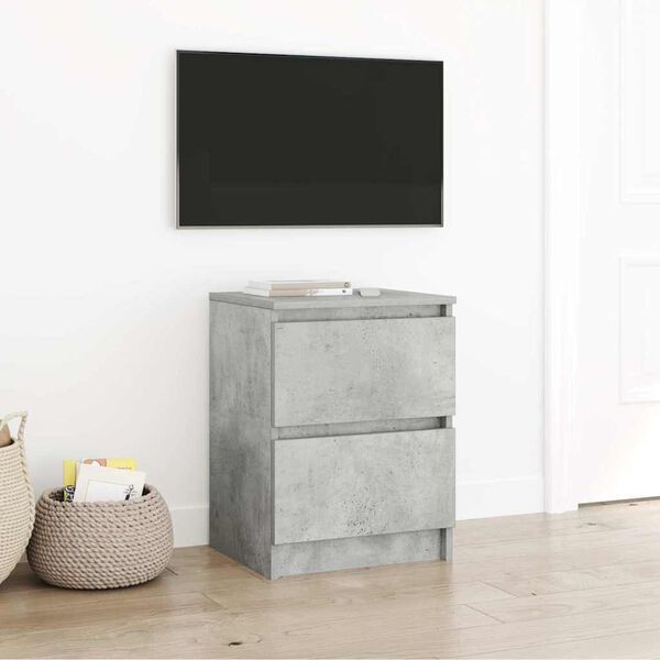 vidaXL TV skř&iacute;ňka betonově &scaron;ed&aacute; 40x35x54 cm kompozitn&iacute; dřevo