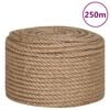vidaXL Lano 100% juta 10 mm 250 m