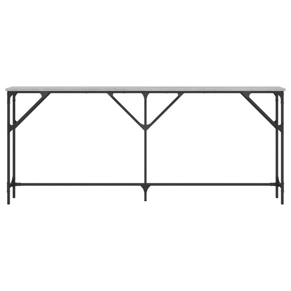 vidaXL Konzolov&yacute; stolek &scaron;ed&yacute; sonoma 180 x 23 x 75 cm kompozitn&iacute; dřevo