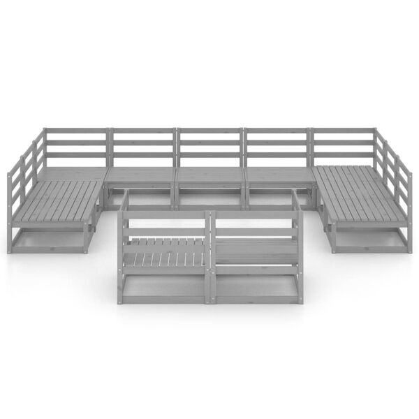 vidaXL 11d&iacute;ln&aacute; zahradn&iacute; sedac&iacute; souprava masivn&iacute; borovice