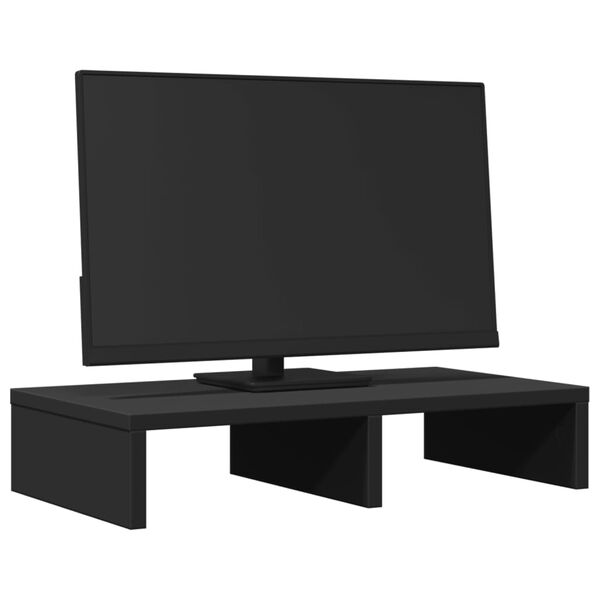 vidaXL Stojan na monitor čern&yacute; 50 x 27 x 10 cm kompozitn&iacute; dřevo