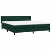vidaXL Box spring postel s matrac&iacute; tmavě zelen&aacute; 180x220 cm samet