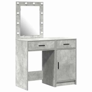 vidaXL Kosmetick&yacute; stůl 2 pcs &Scaron;ed&aacute; 50 x 41 x 135 cm Kompozitn&iacute; dřevo