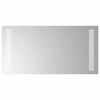 vidaXL LED koupelnov&eacute; zrcadlo Transparentn&iacute; 40 x 20 cm tvrzen&eacute; sklo