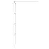 vidaXL Sprchov&aacute; z&aacute;stěna walk-in b&iacute;l&aacute; 90 x 195 cm čir&eacute; ESG sklo